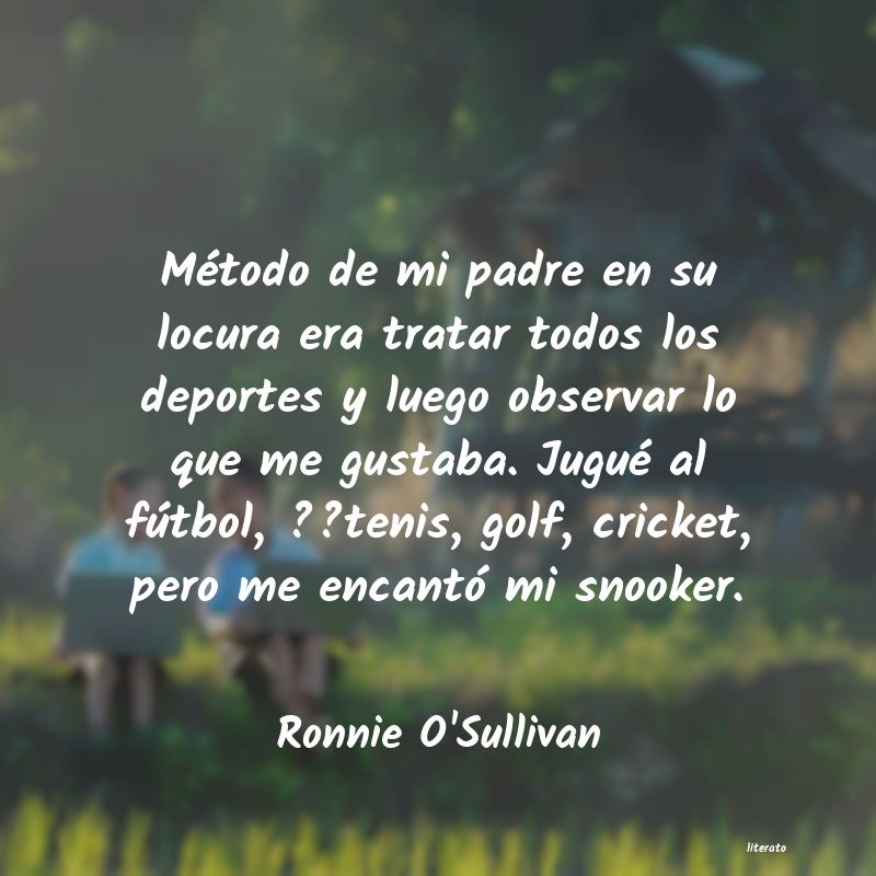 Frases de Ronnie O'Sullivan