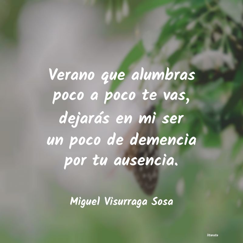 poemas al verano es en 3 estrofas