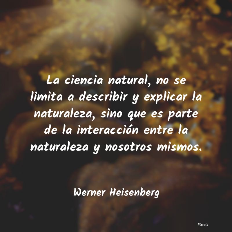 Frases de Werner Heisenberg