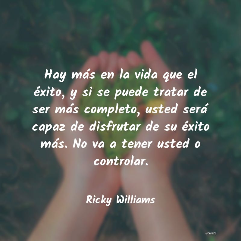 Frases de Ricky Williams