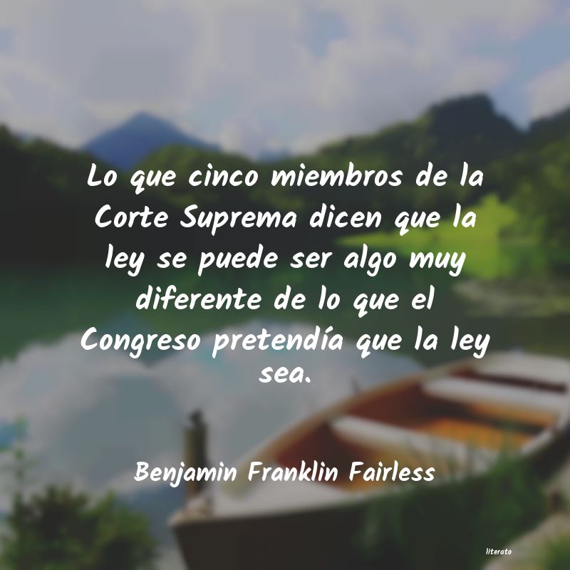 Frases de Benjamin Franklin Fairless