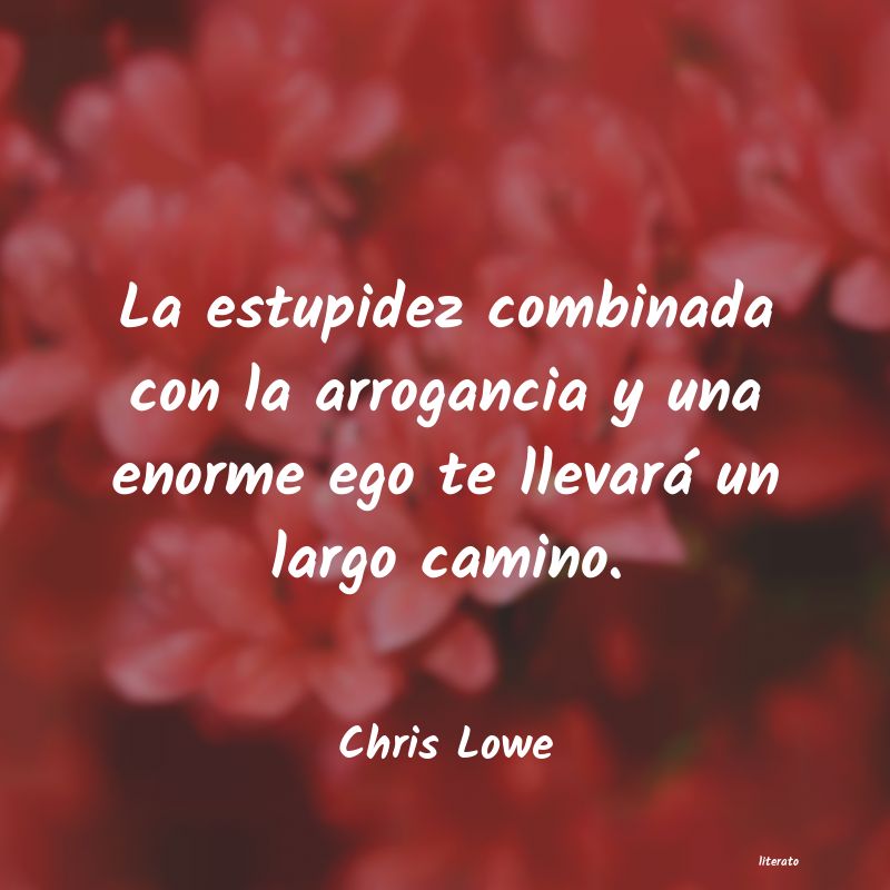 Frases de Chris Lowe