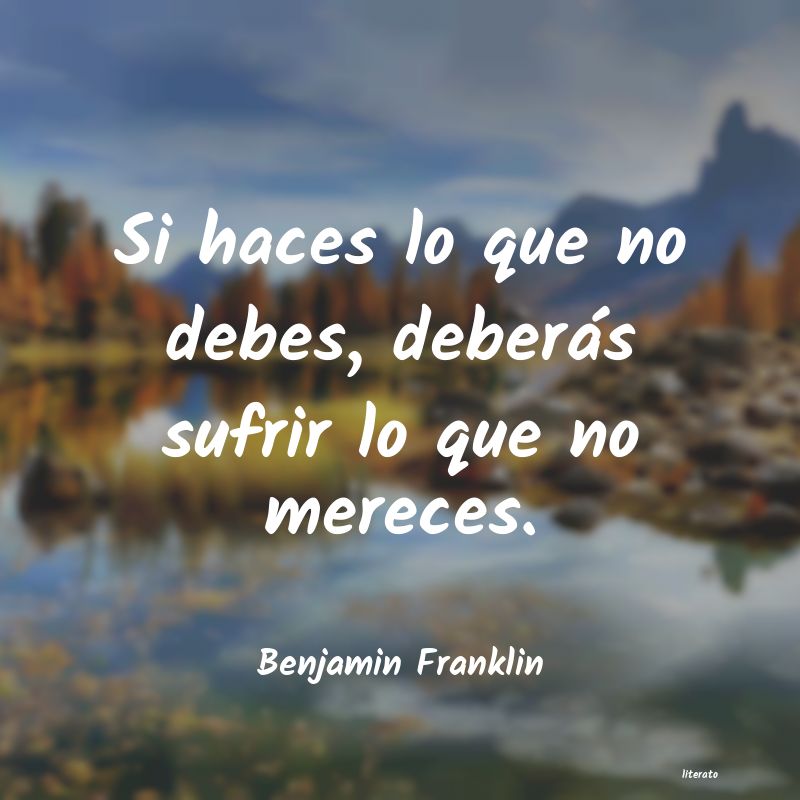 Frases de Benjamin Franklin