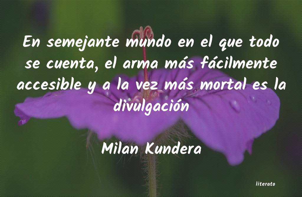frases de Milan Kundera