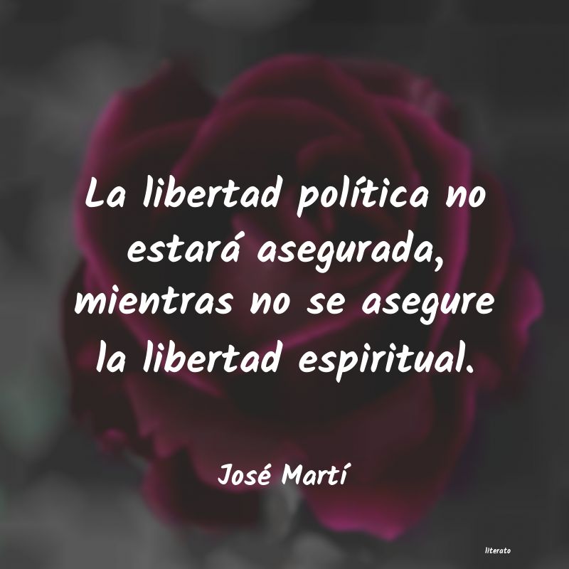 libertad política José Marti