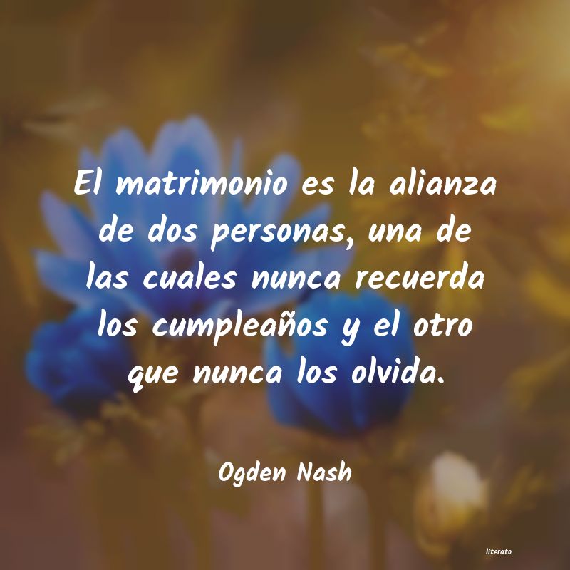 frases de Ogden Nash