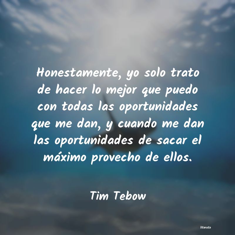 Frases de Tim Tebow