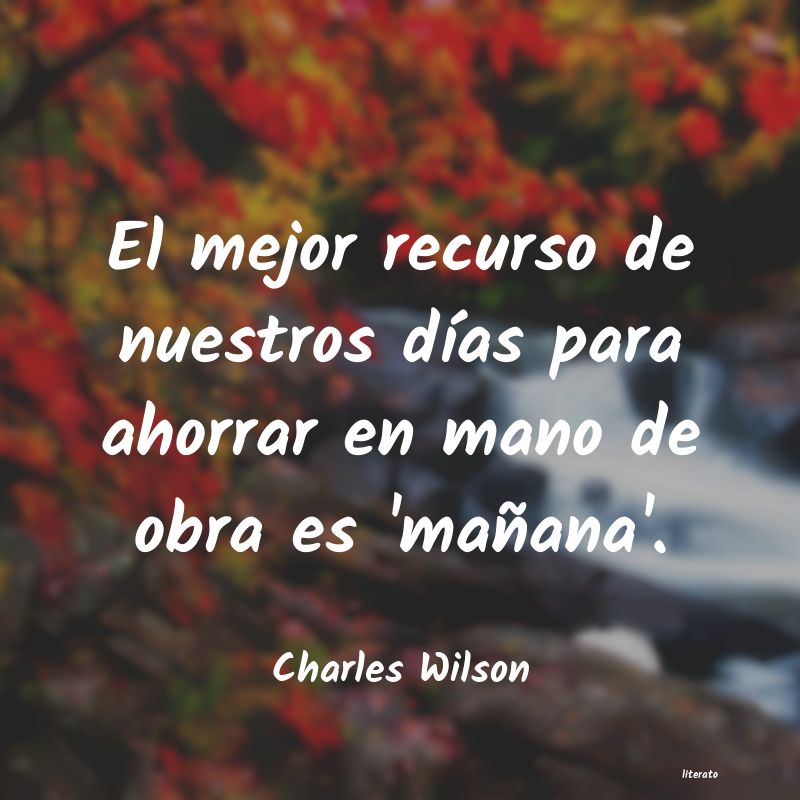 frases de Charles Wilson