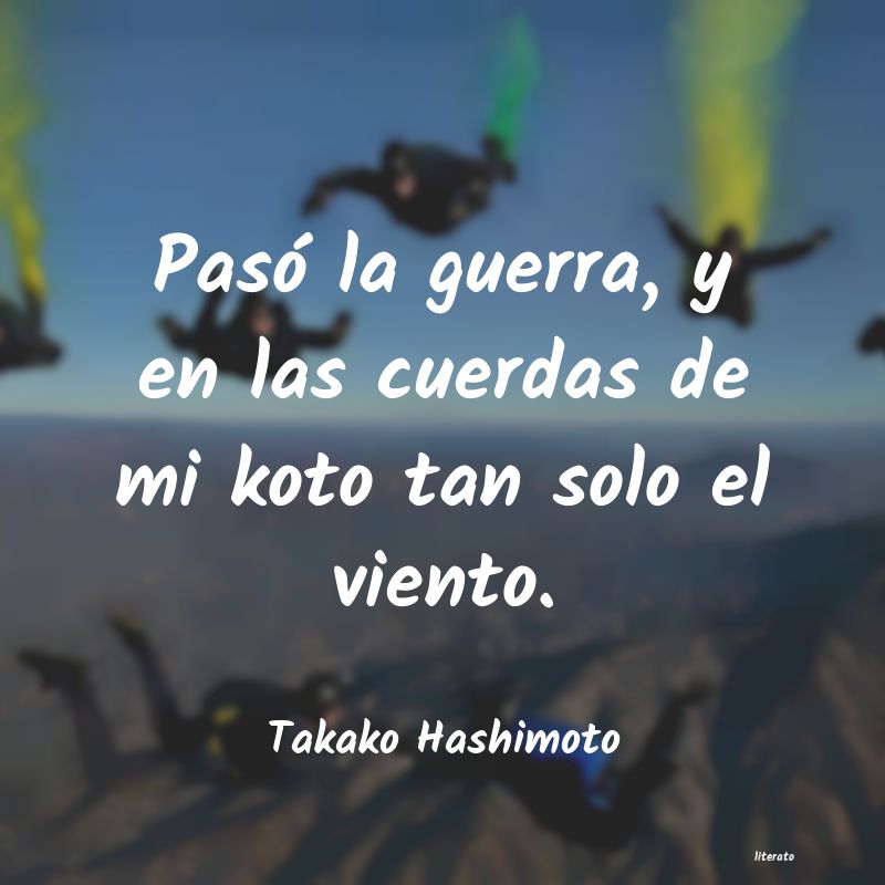 frases de Takako Hashimoto