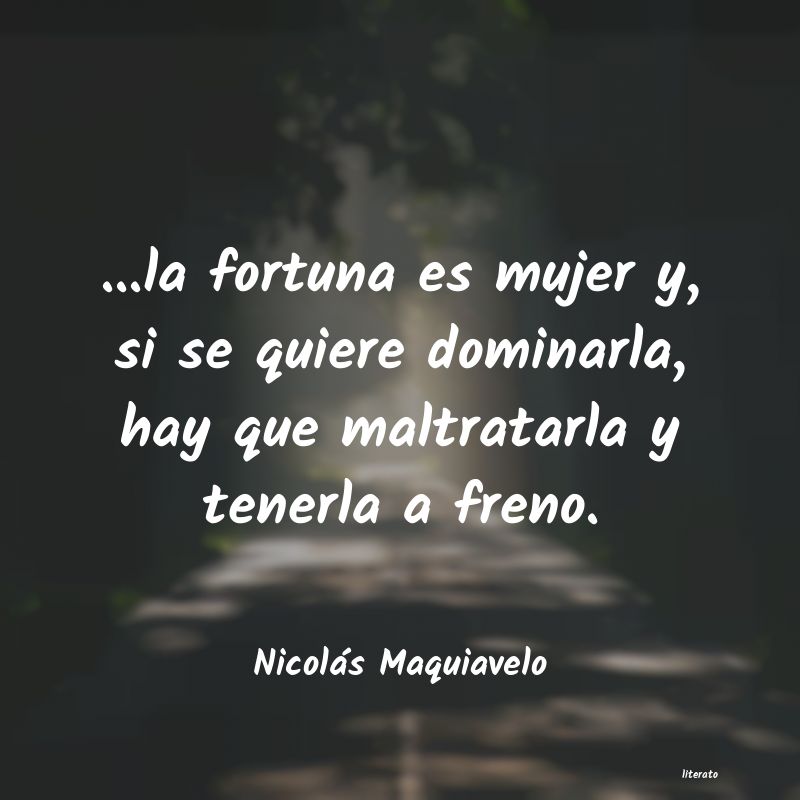 Frases de Nicolás Maquiavelo