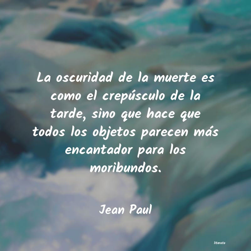 Frases de Jean Paul