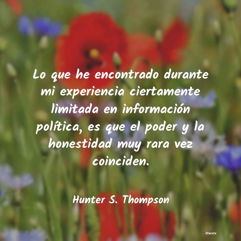 frases de Hunter S. Thompson