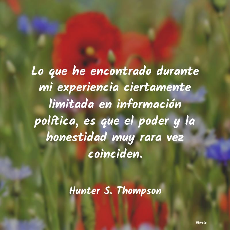 Frases de Hunter S. Thompson