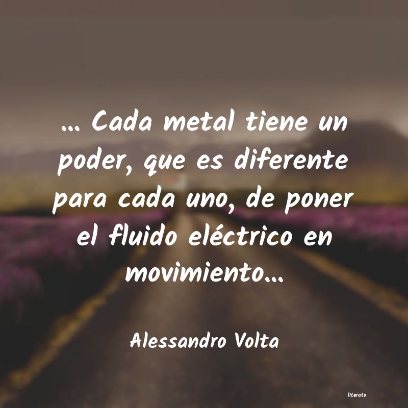 frases de Alessandro Volta