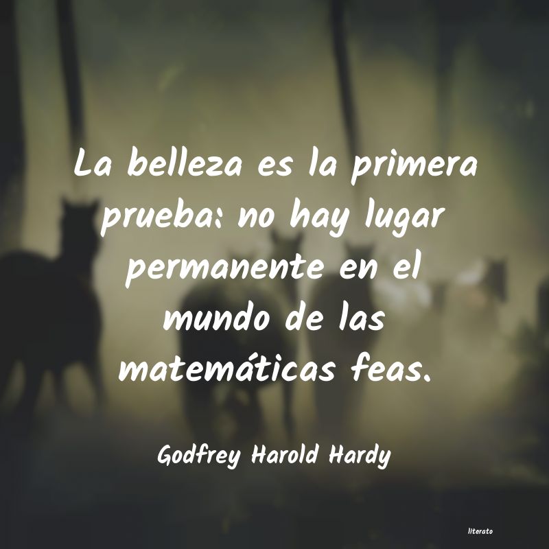 Frases de Godfrey Harold Hardy