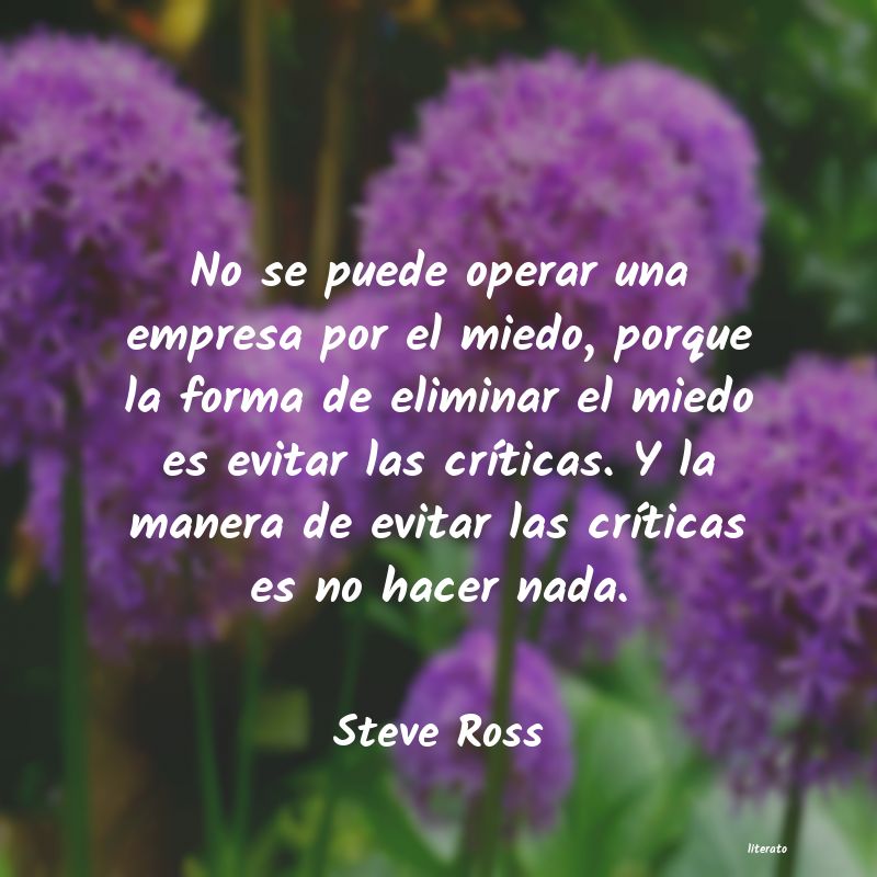 Frases de Steve Ross