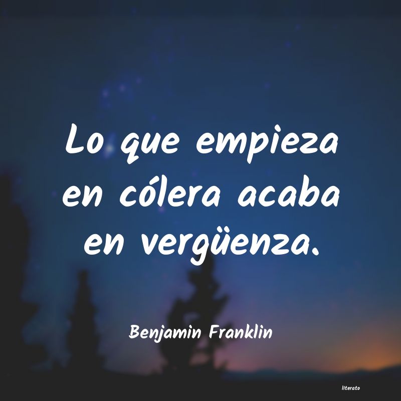 Frases de Benjamin Franklin