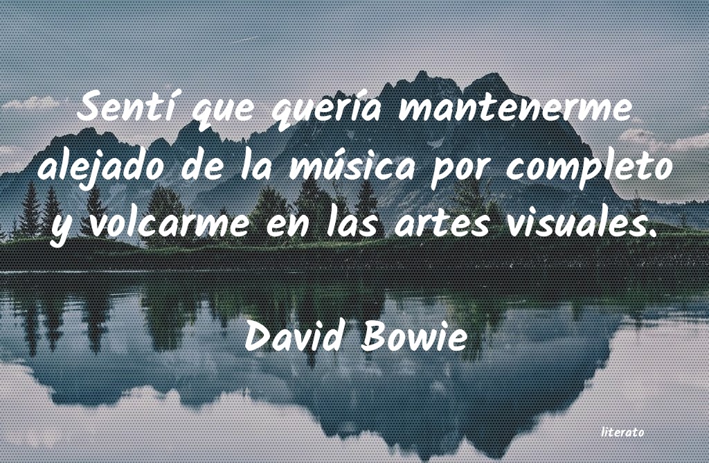frases de David Bowie