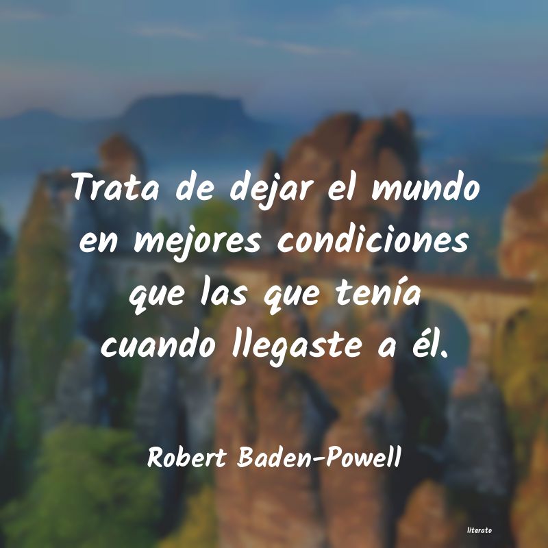 frases de Robert Baden-Powell