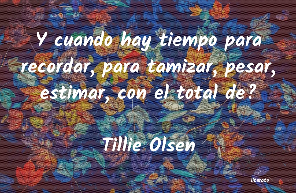 Frases de Tillie Olsen