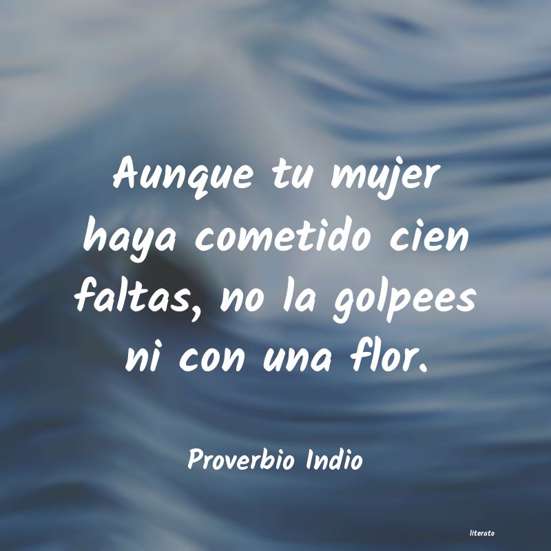 frases de Proverbio Indio