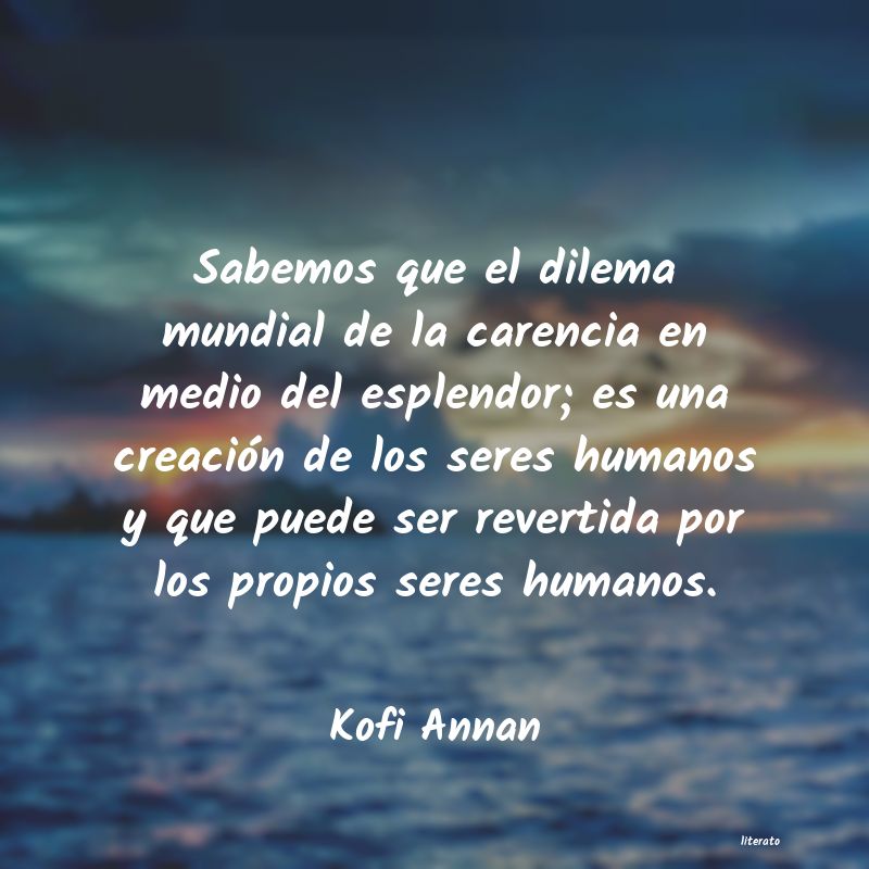 desarrollo humano kofi annan