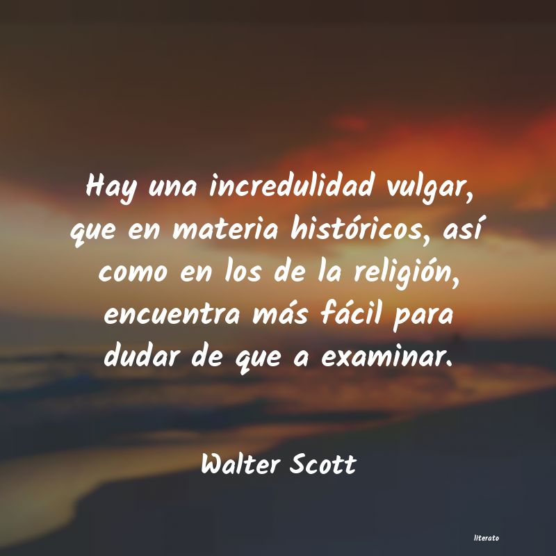 Frases de Walter Scott
