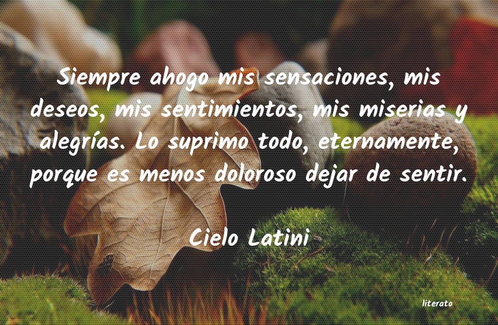 frases de Cielo Latini