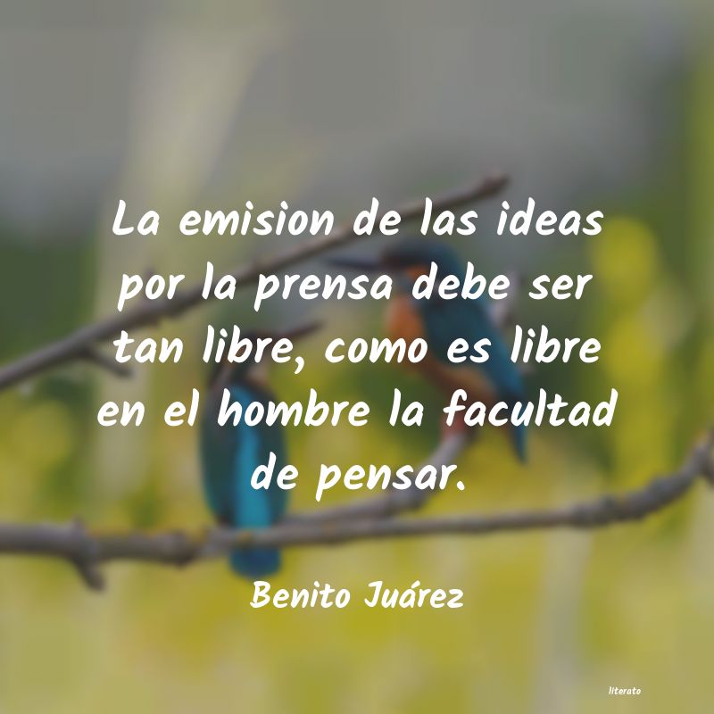 Frases de Benito Juárez