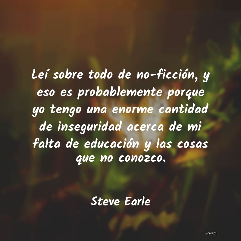 Frases de Steve Earle