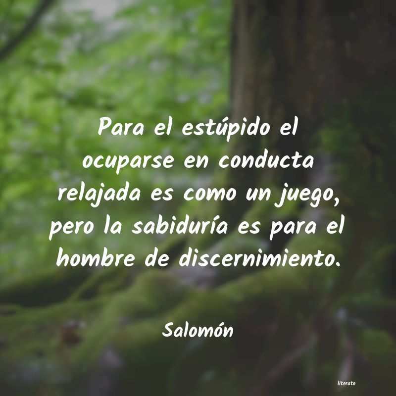 Frases de Salomón