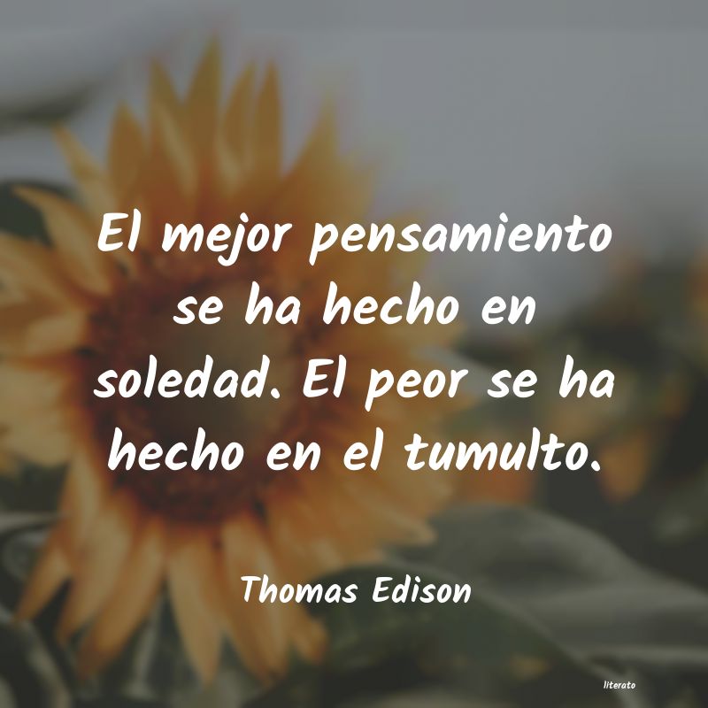 <ol class='breadcrumb' itemscope itemtype='http://schema.org/BreadcrumbList'>
<li itemprop='itemListElement'><a href='/autores/'>Autores</a></li>
<li itemprop='itemListElement'><a href='/autor/thomas_edison/'>Thomas Edison</a></li>
</ol>