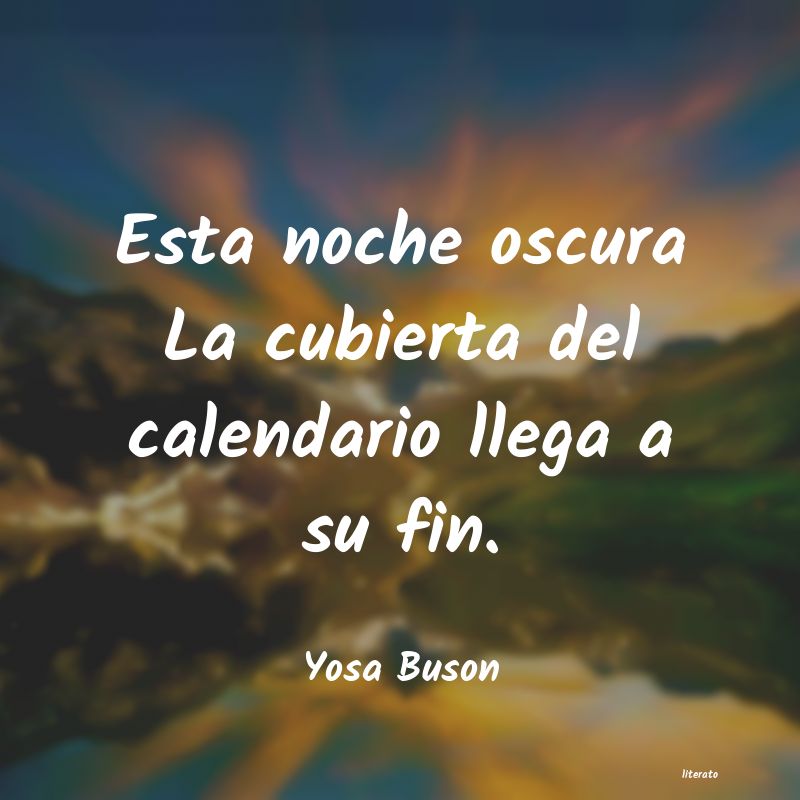 frases de Yosa Buson