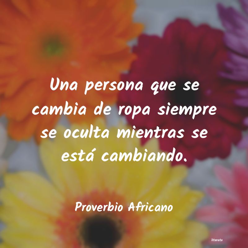 Frases de Proverbio Africano