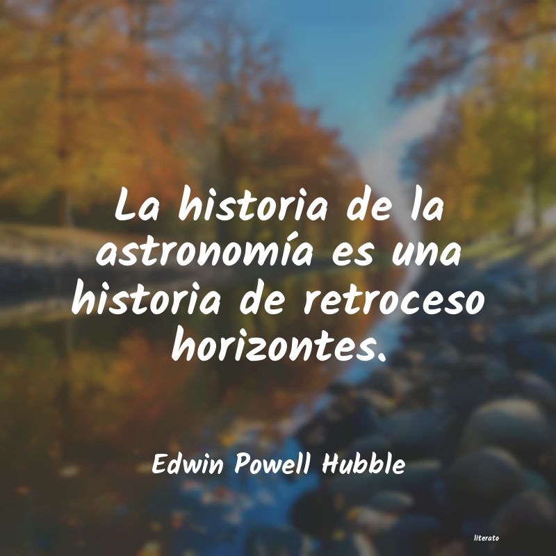 Frases de Edwin Powell Hubble