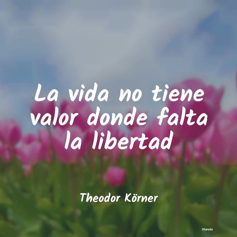 Frases de Theodor Körner