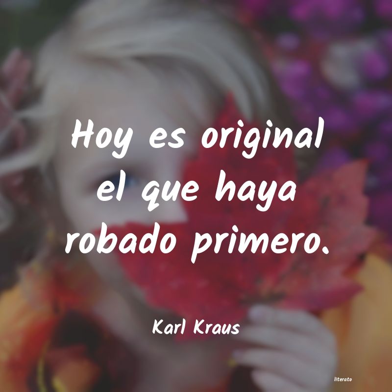 Frases de Karl Kraus