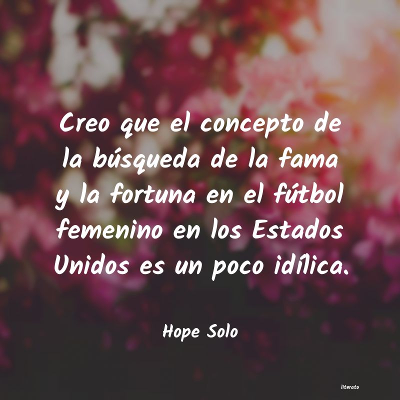 frases de Hope Solo