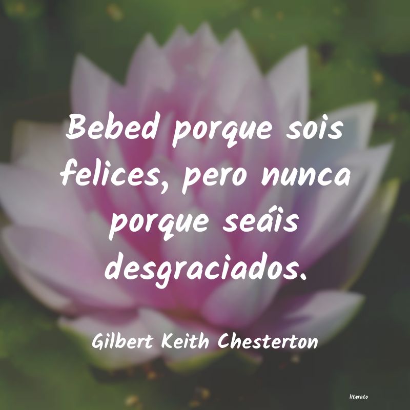 Frases de Gilbert Keith Chesterton