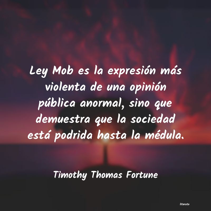 frases de Timothy Thomas Fortune