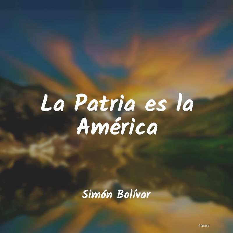 frases de Simón BolÃvar