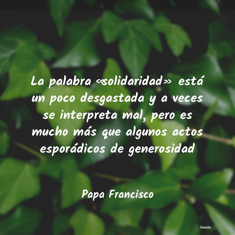 Frases de Papa Francisco