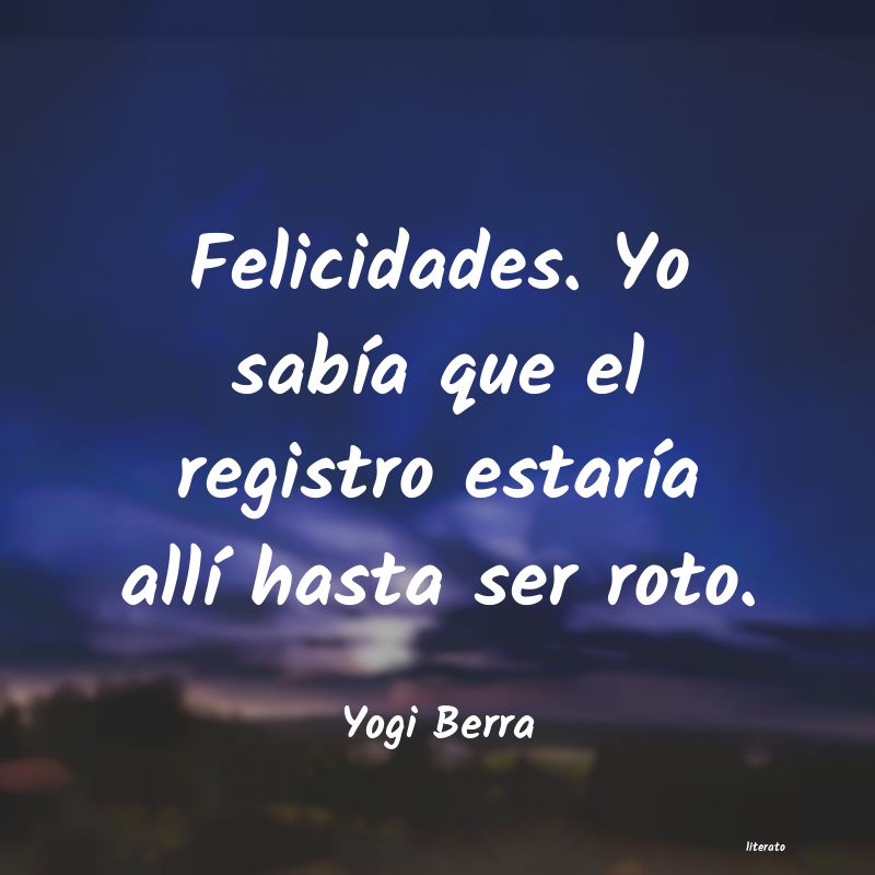 Frases de Yogi Berra