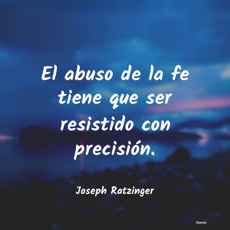 Frases de Joseph Ratzinger