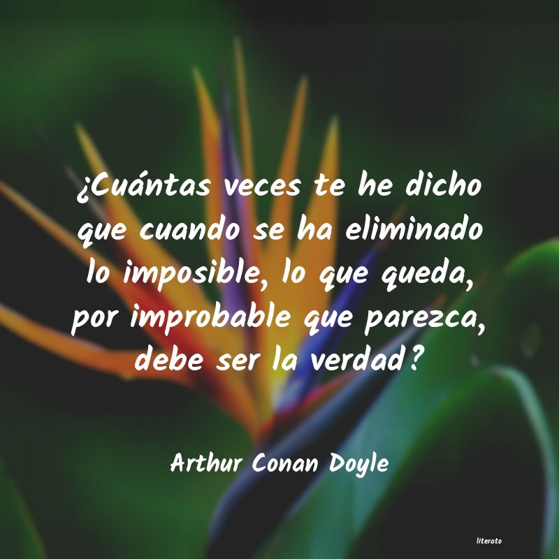 Frases de Arthur Conan Doyle