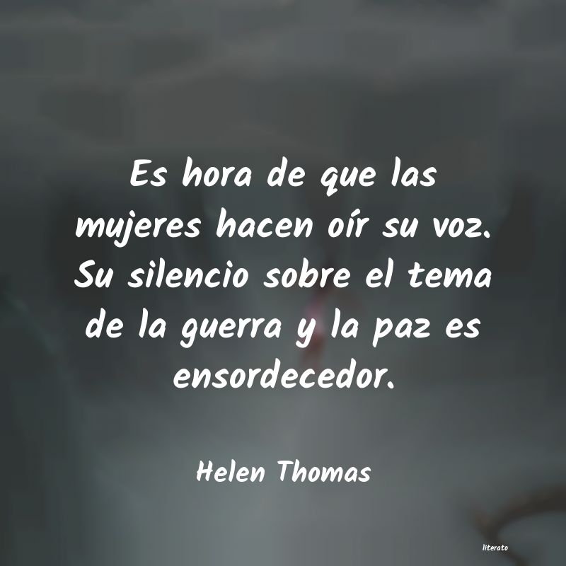 frases de Helen Thomas