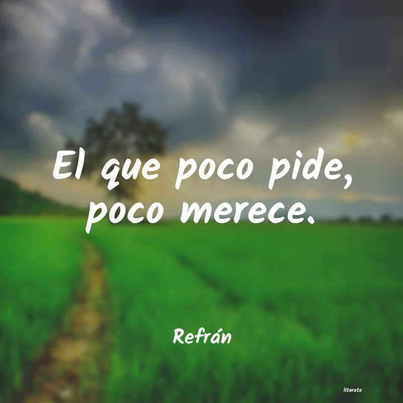 Frases de Refrán