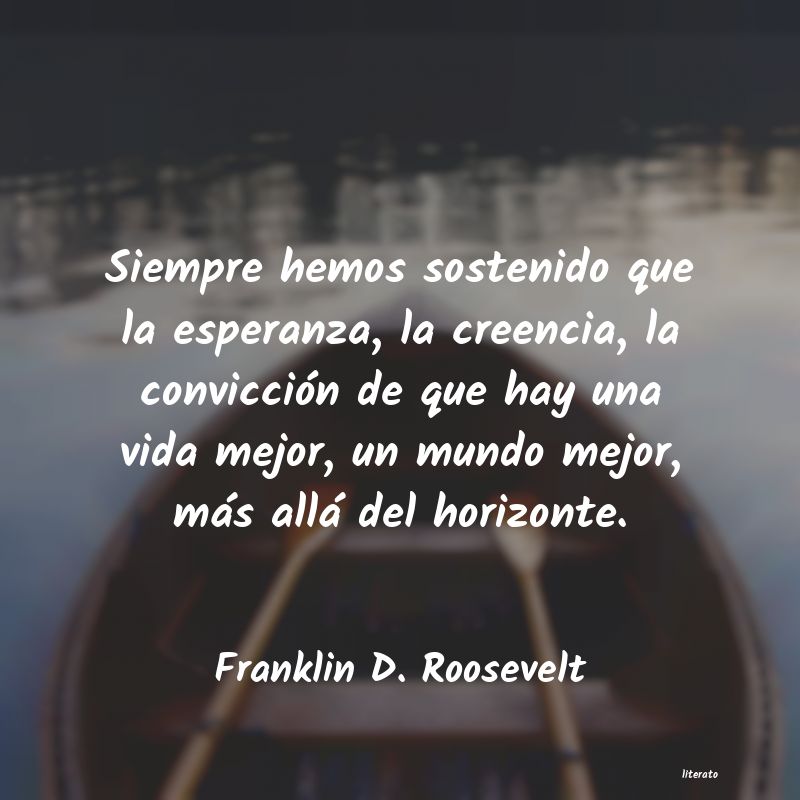 frases de Franklin D. Roosevelt