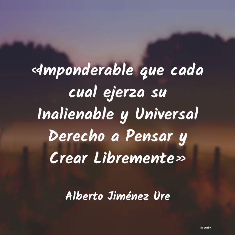 Frases de Alberto Jiménez Ure