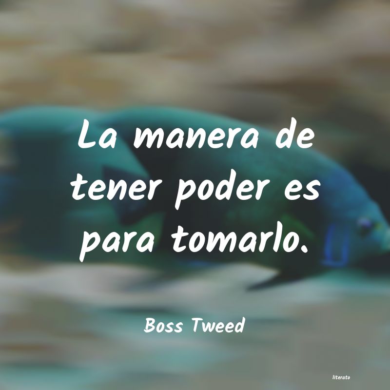 frases de Boss Tweed